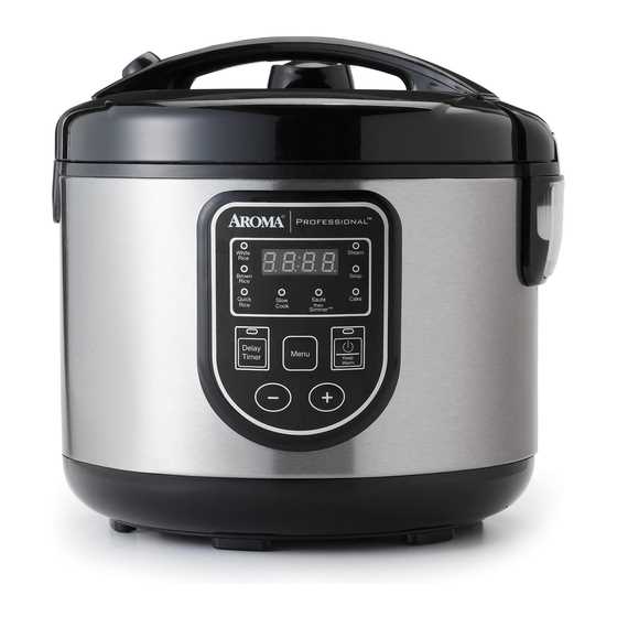 aroma professional rice cooker instruction manual