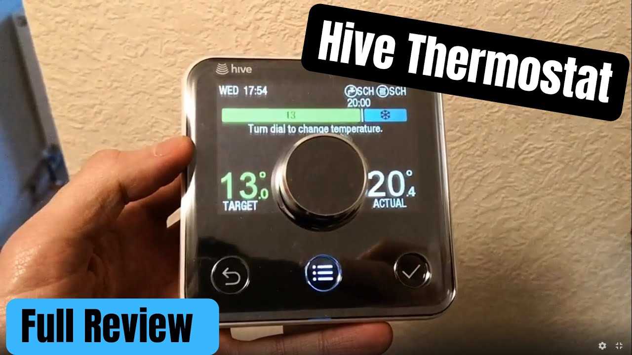 hive thermostat instructions manual