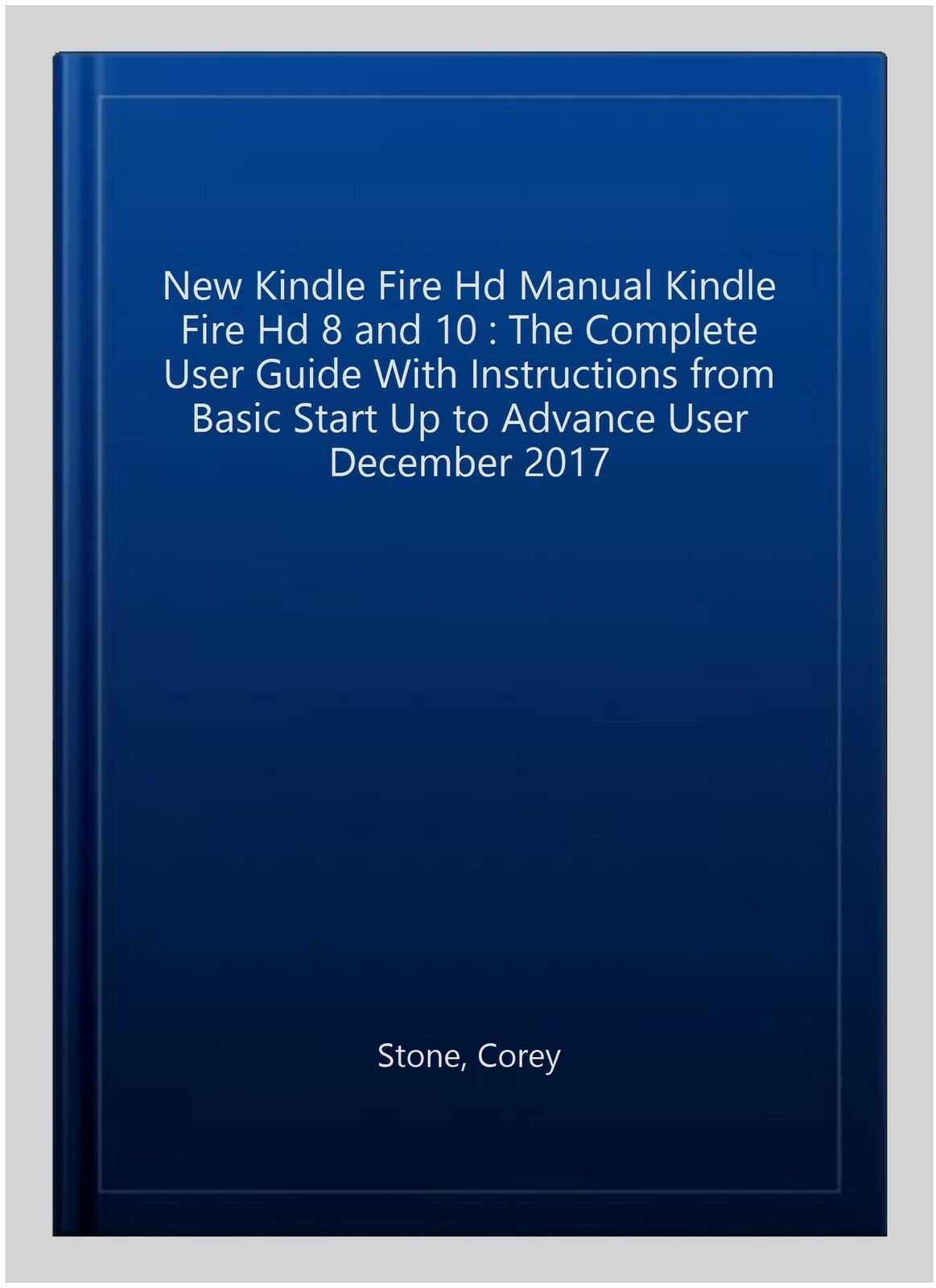 fire hd8 instruction manual