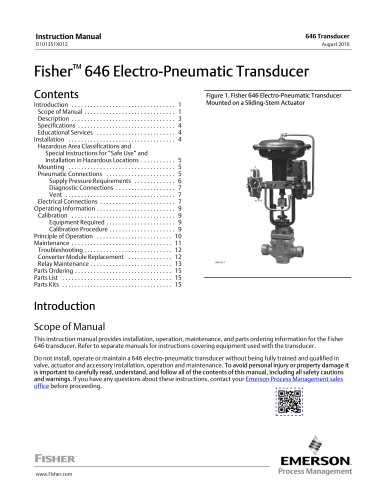 fisher 846 instruction manual