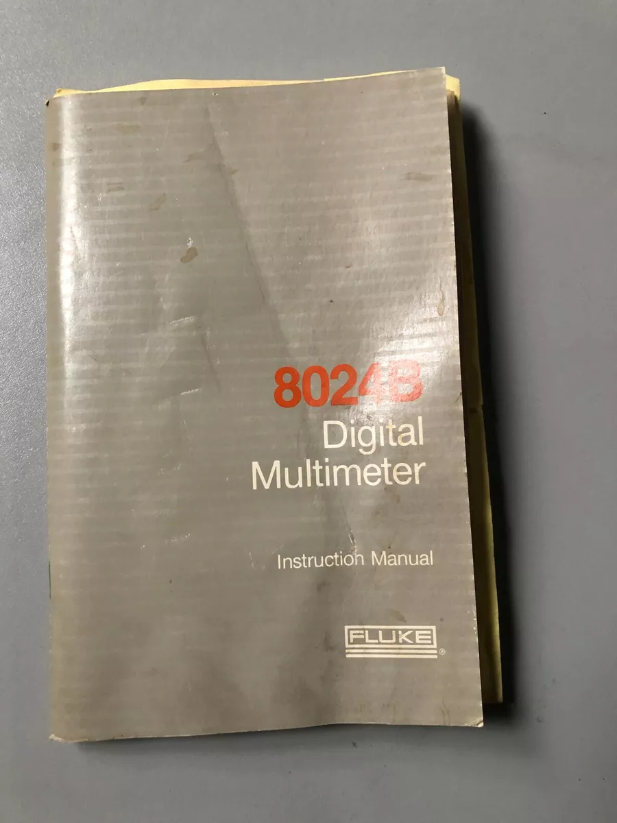 fluke 12 multimeter instruction manual