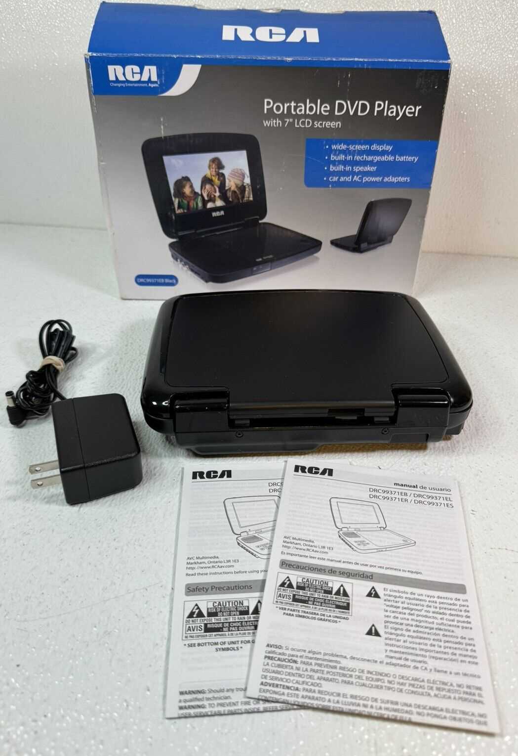 rca portable dvd player instruction manual