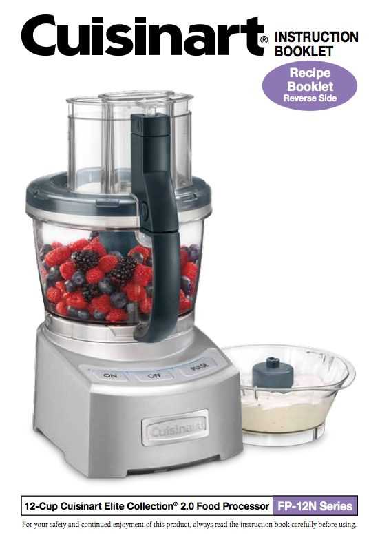 food processor instruction manual