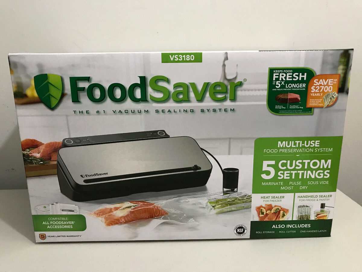 foodsaver vs3180 instruction manual