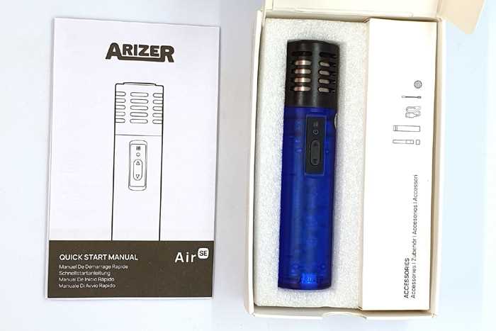arizer air instruction manual