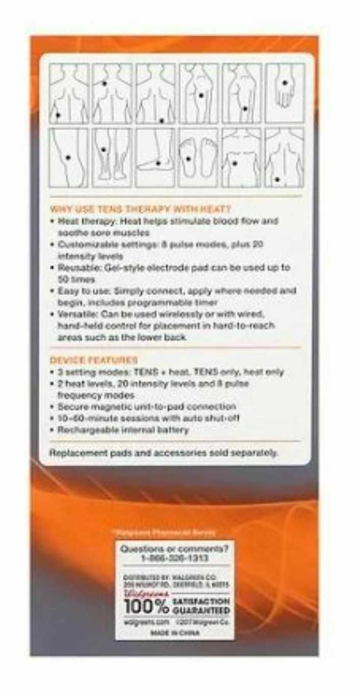 walgreens tens therapy unit instruction manual