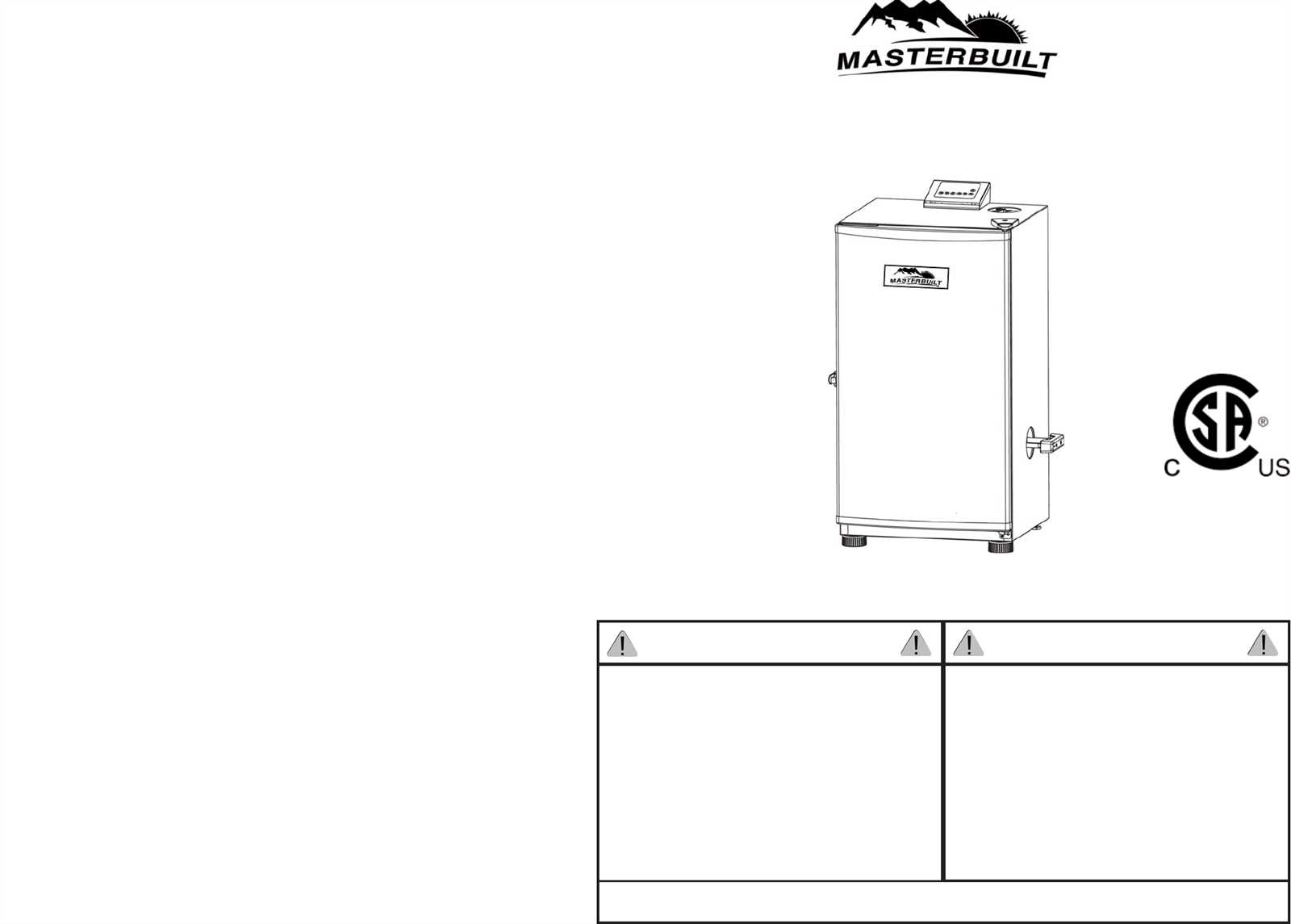 masterbuilt smoker instructions manual