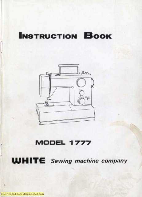 white jean machine instruction manual