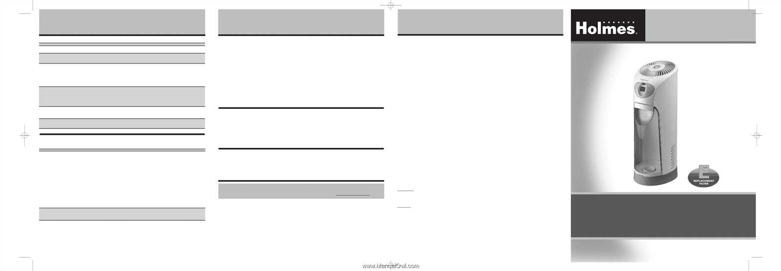 holmes humidifier instruction manual