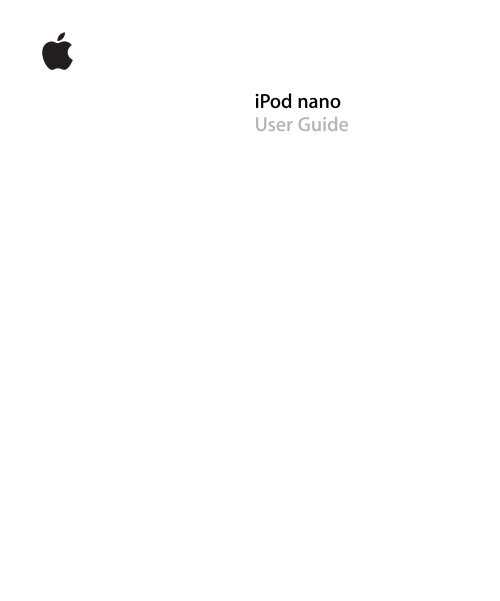 ipod nano 4th generation instruction manual