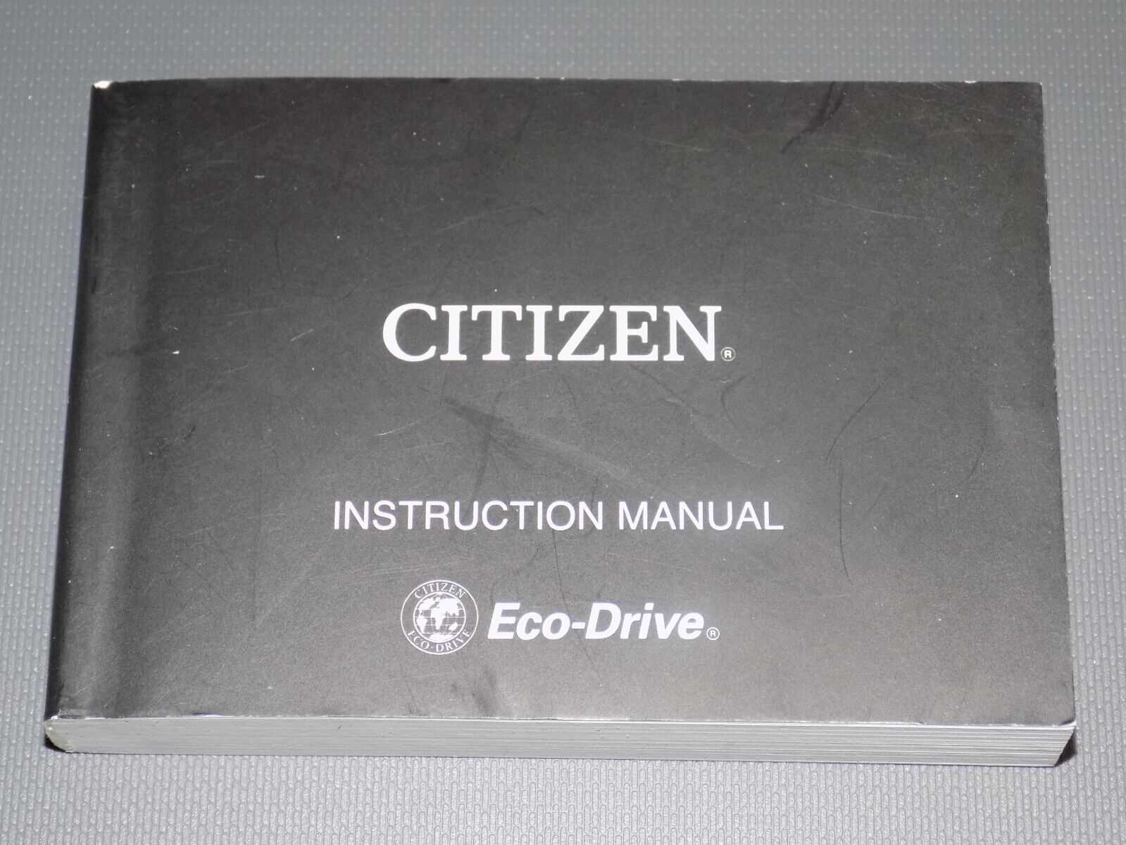 instruction manual for citizen watch