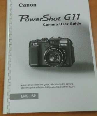 canon powershot g11 instruction manual