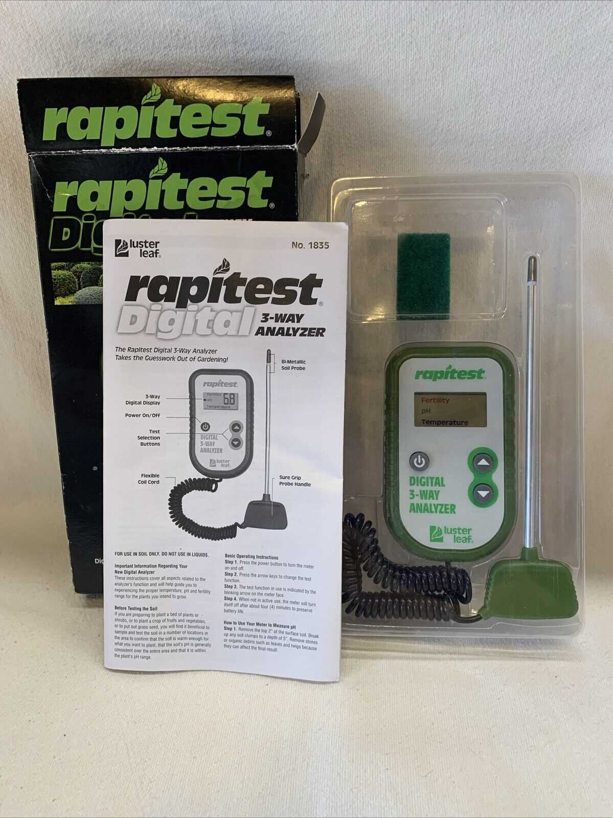 rapitest ph meter instruction manual