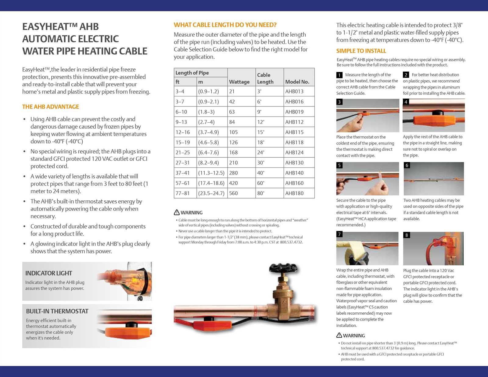 easy heat instruction manual