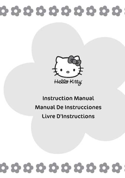 hello kitty sewing machine instruction manual