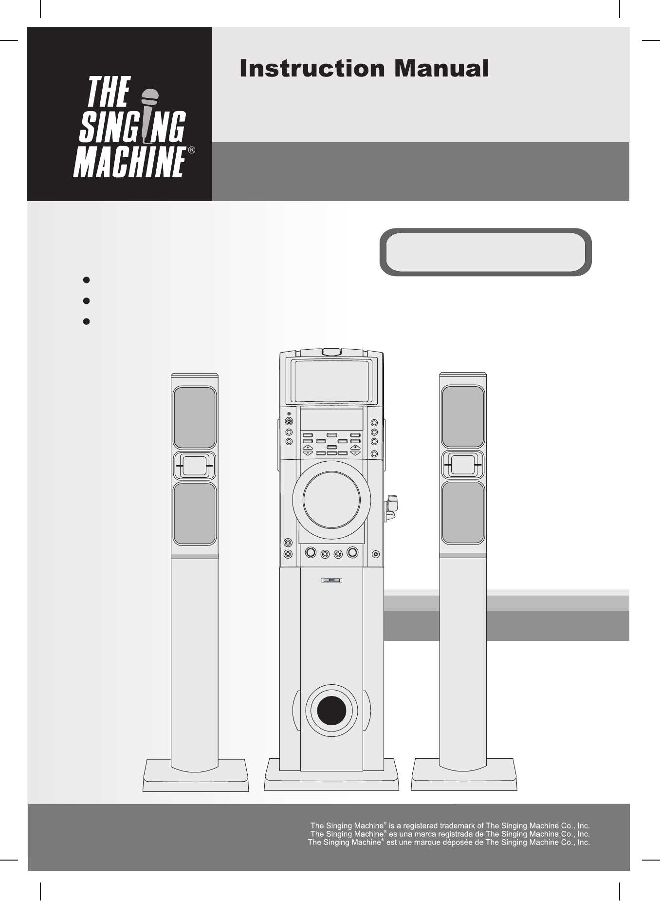 singing machine instruction manual