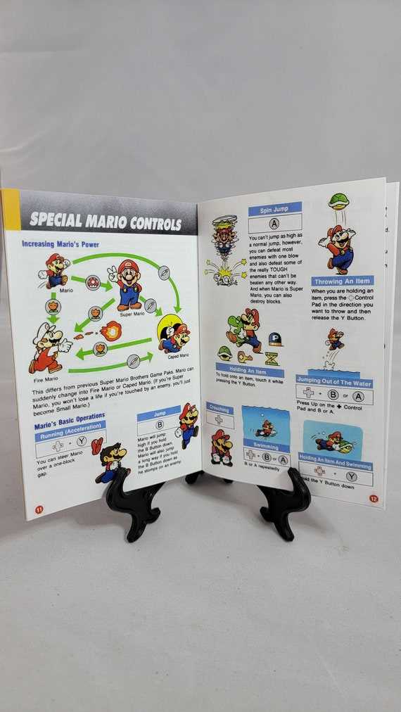 super nintendo instruction manual