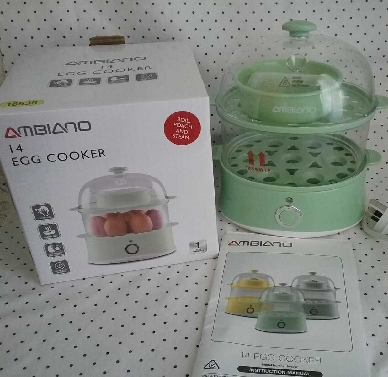 ambiano egg cooker instruction manual