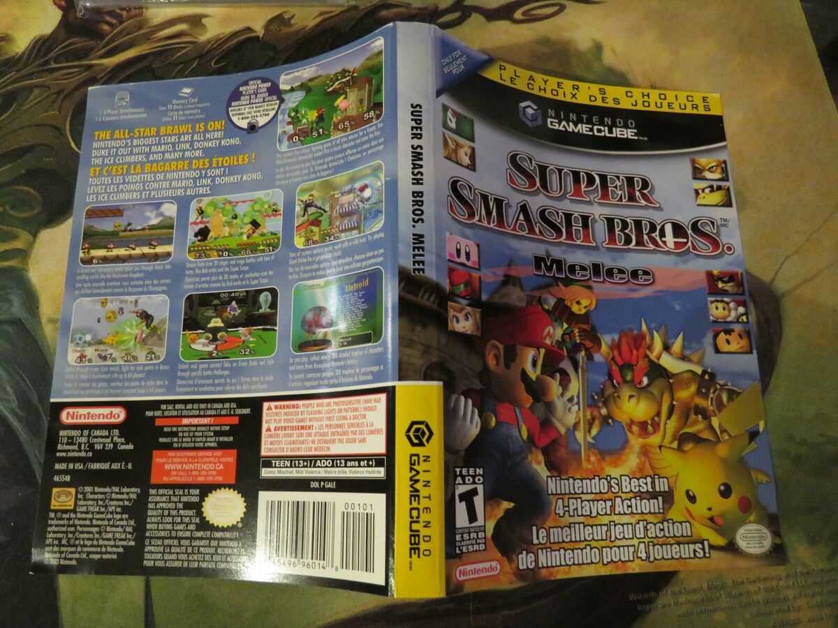 super smash bros melee instruction manual