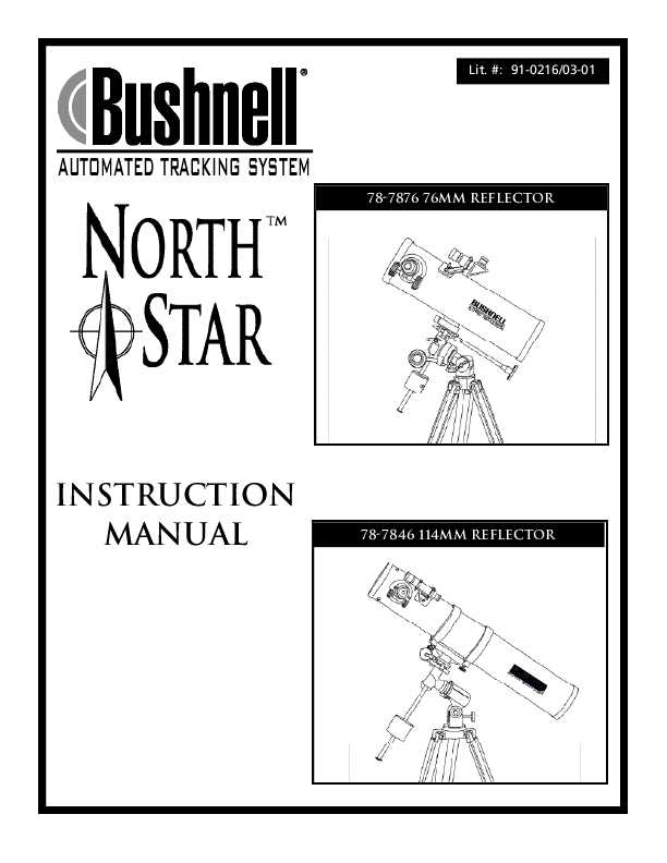 bushnell 450 telescope instruction manual