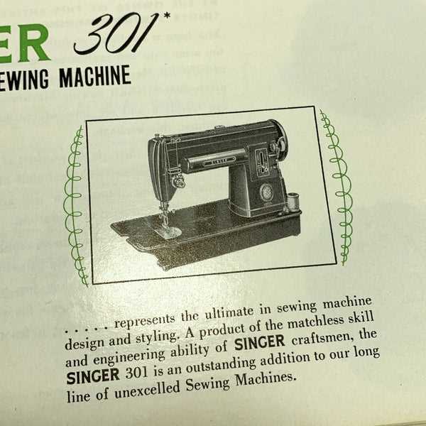 old singer sewing machine instruction manual