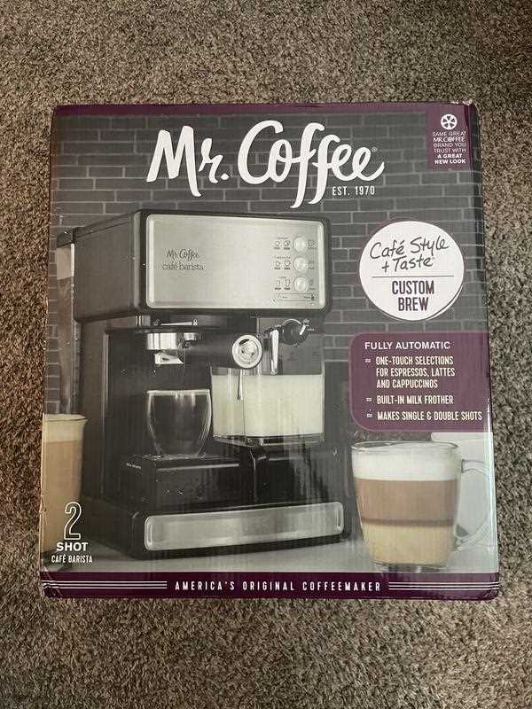 mr coffee cafe barista instruction manual