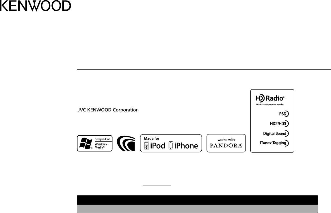 instruction manual for kenwood car stereo