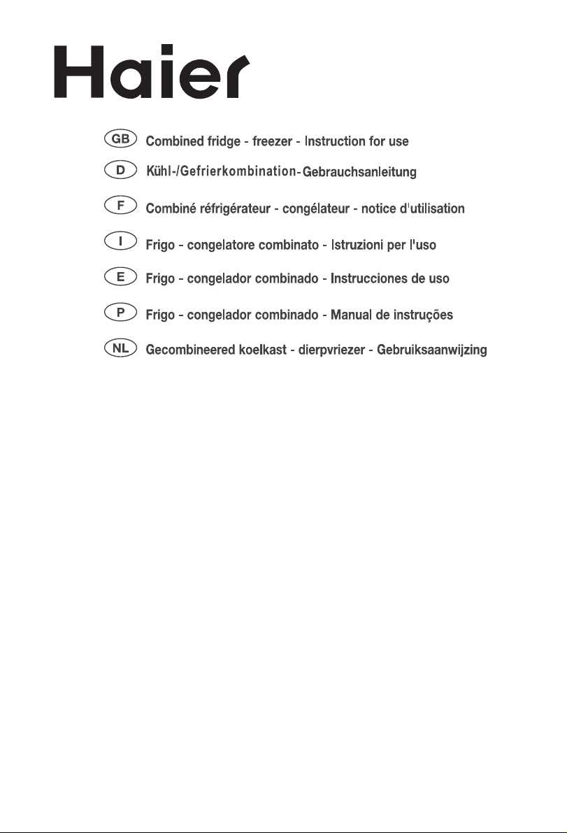 haier fridge freezer instruction manual