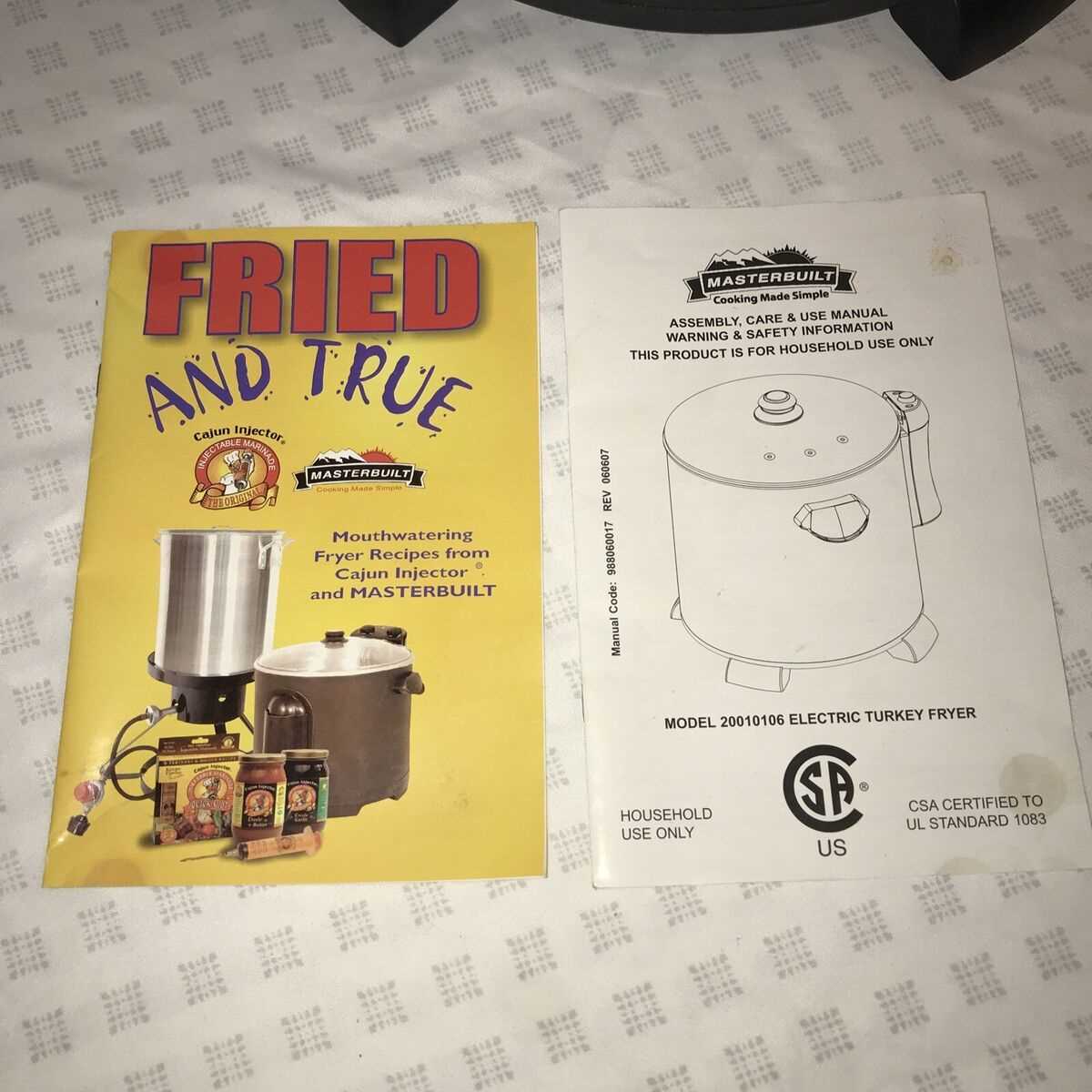 masterbuilt electric turkey fryer instruction manual