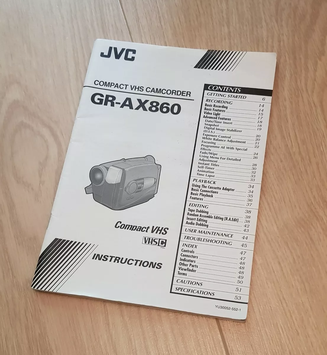 jvc camcorder instruction manual