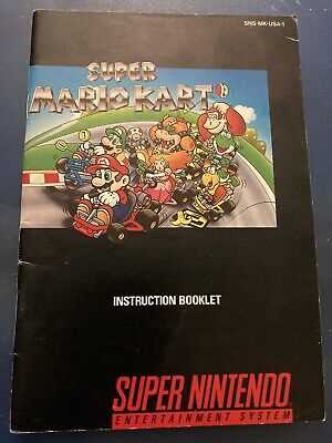 super mario kart instruction manual