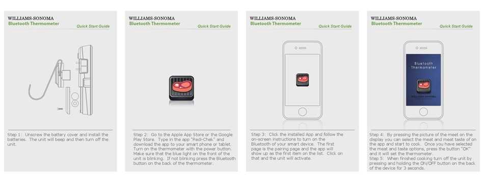 williams sonoma remote thermometer instruction manual