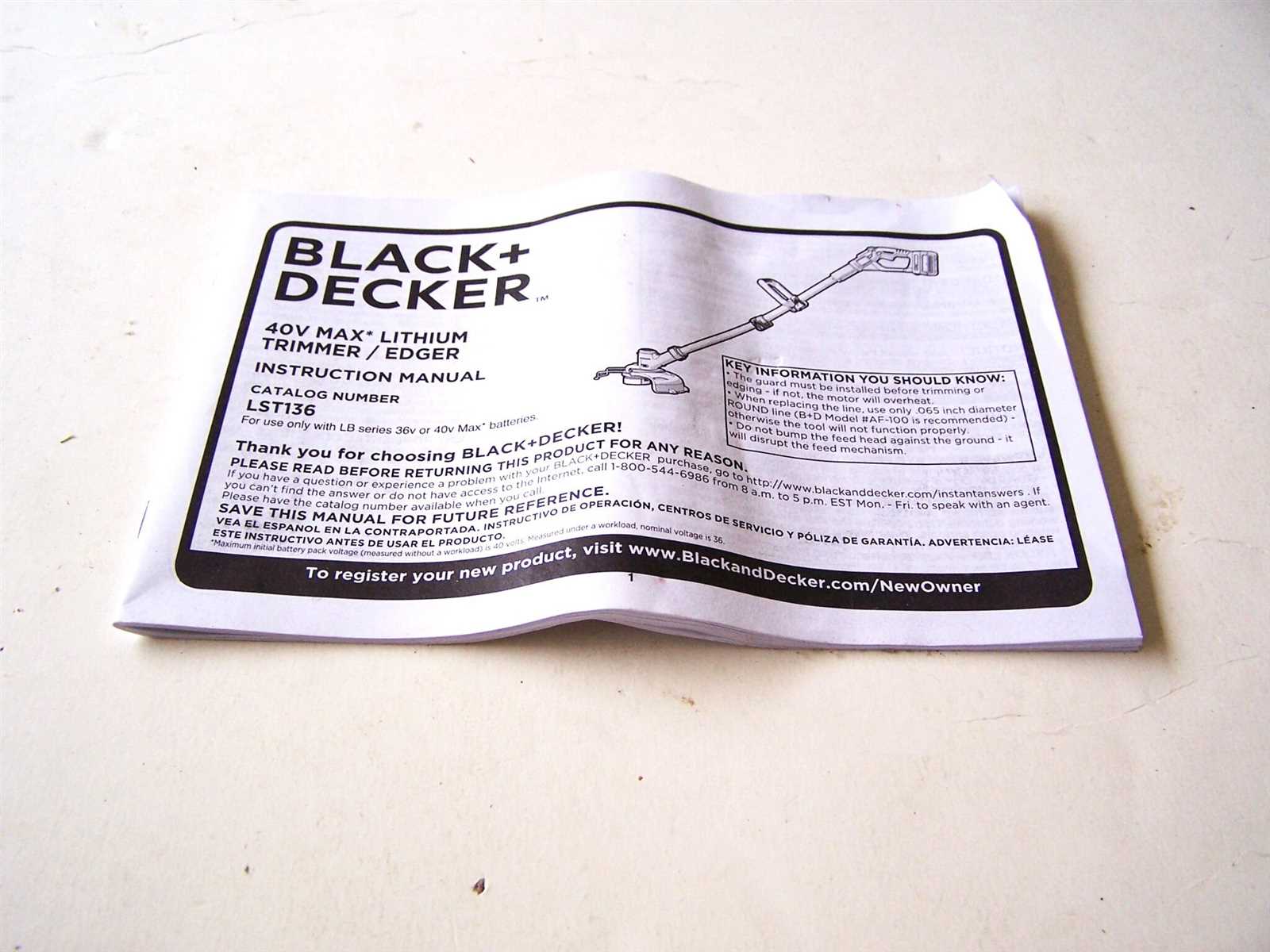 black and decker instruction manual