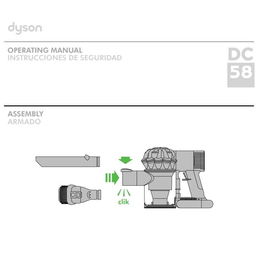 dyson v6 instruction manual