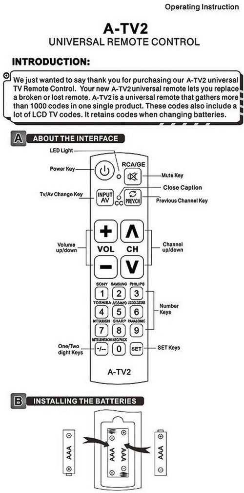 rca tv instruction manual