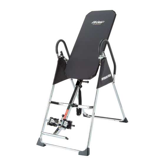 inversion table instructions manual