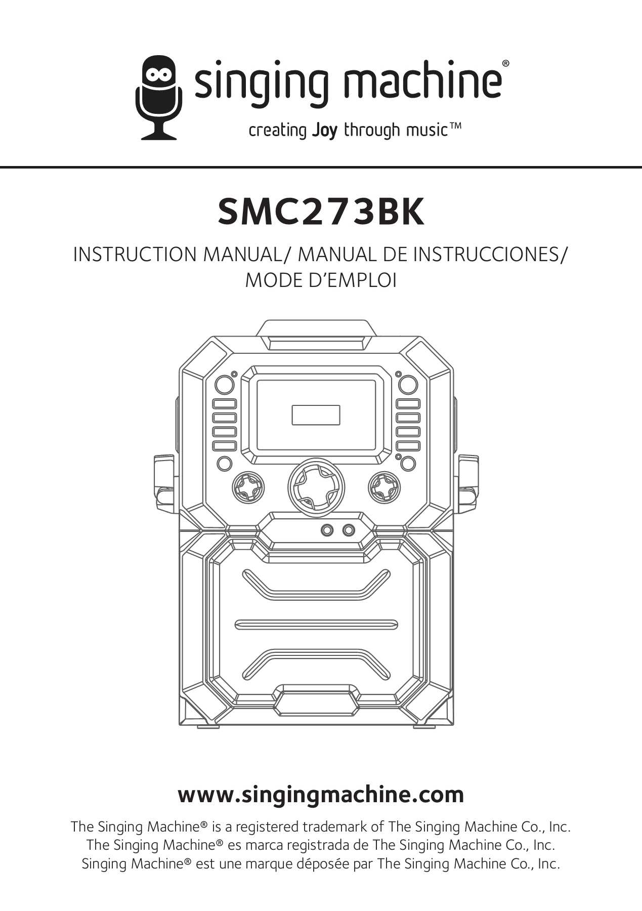 singing machine instruction manual