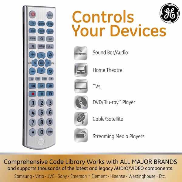 universal remote instruction manual ge