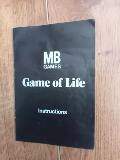 instruction manual the game of life rules