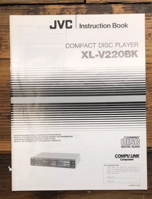 jvc xl mv303 instruction manual