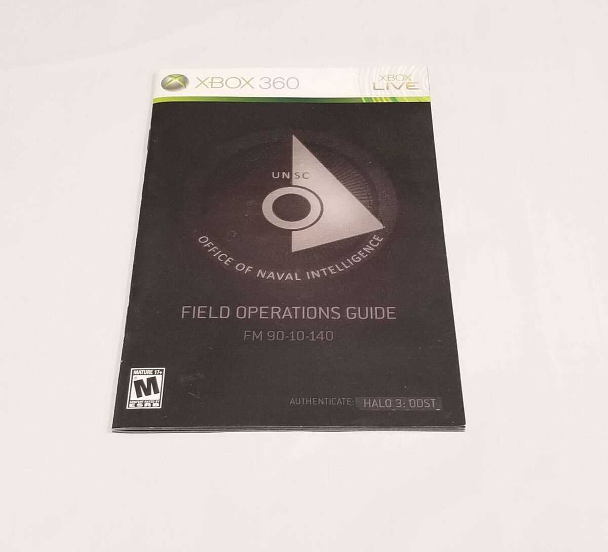 halo 3 odst instruction manual