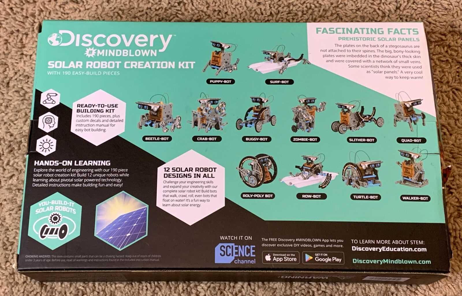 discovery mindblown solar robot creation kit instruction manual