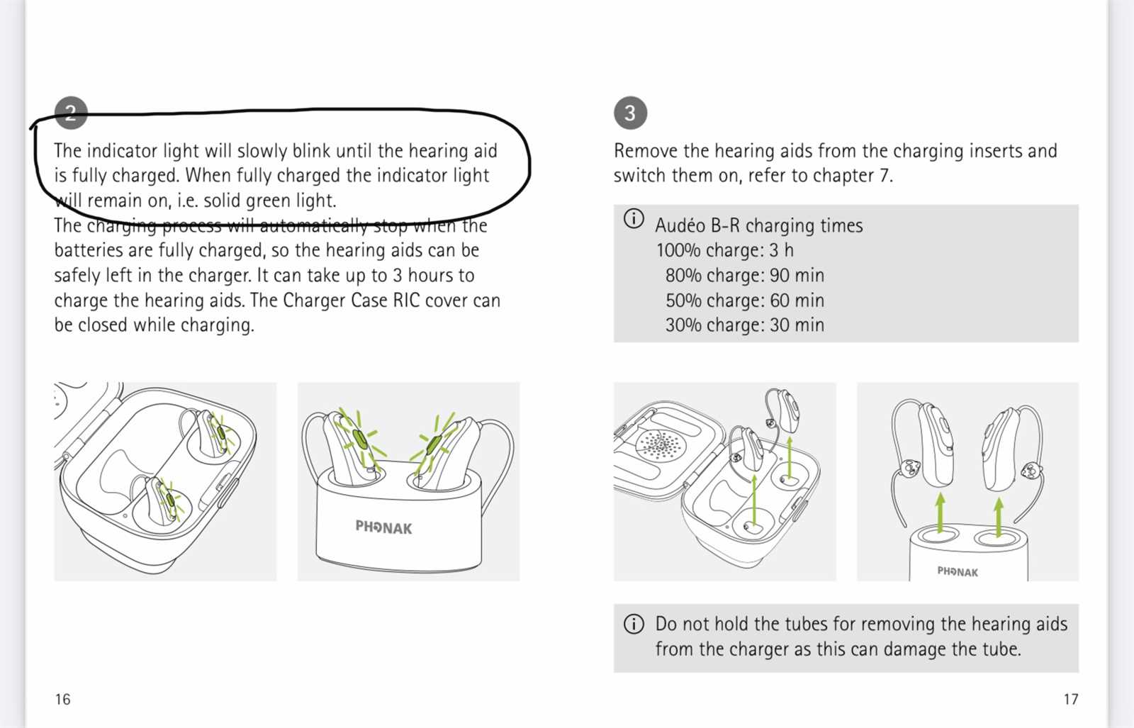 phonak rechargeable hearing aids instruction manual