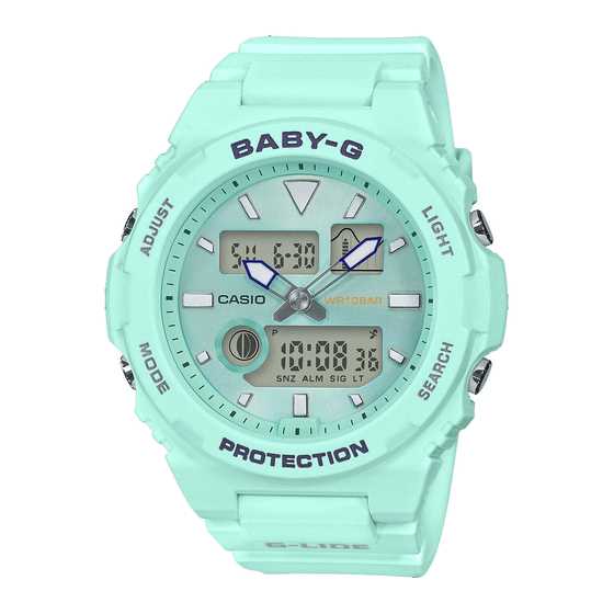 g shock g lide instruction manual