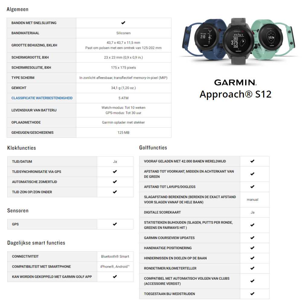 garmin approach s12 instruction manual