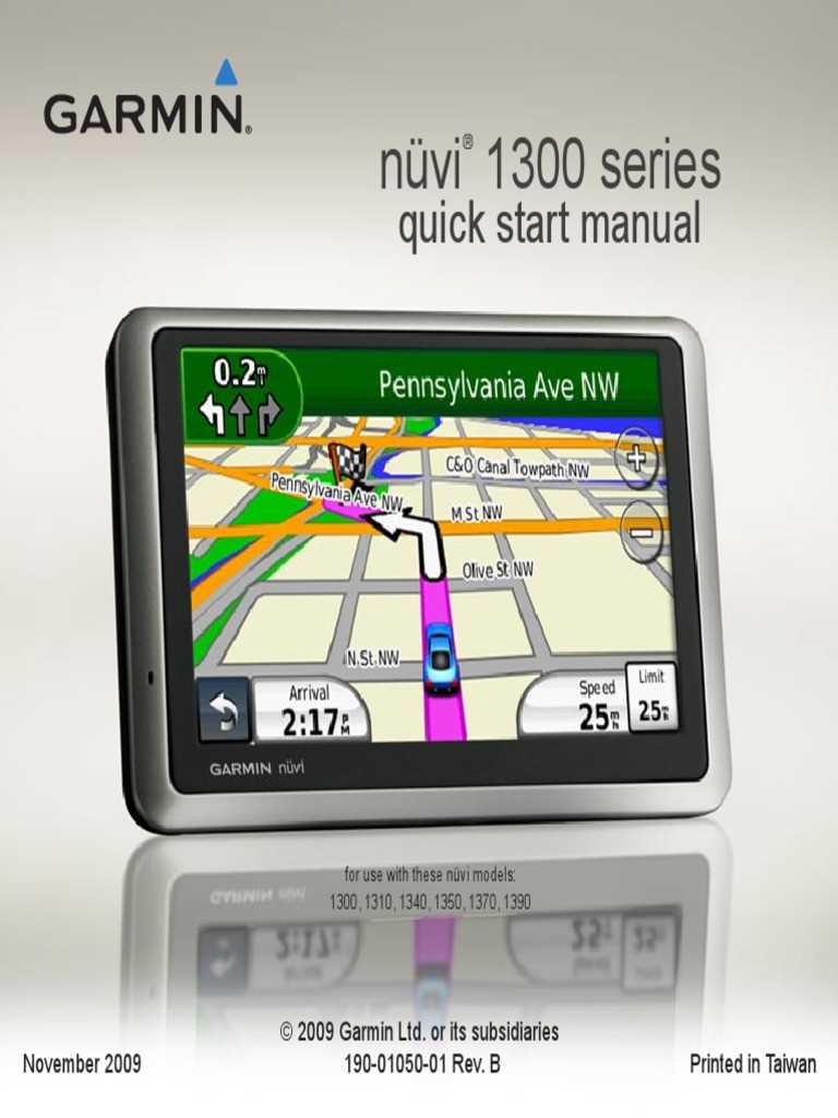 garmin nuvi 1350 instruction manual