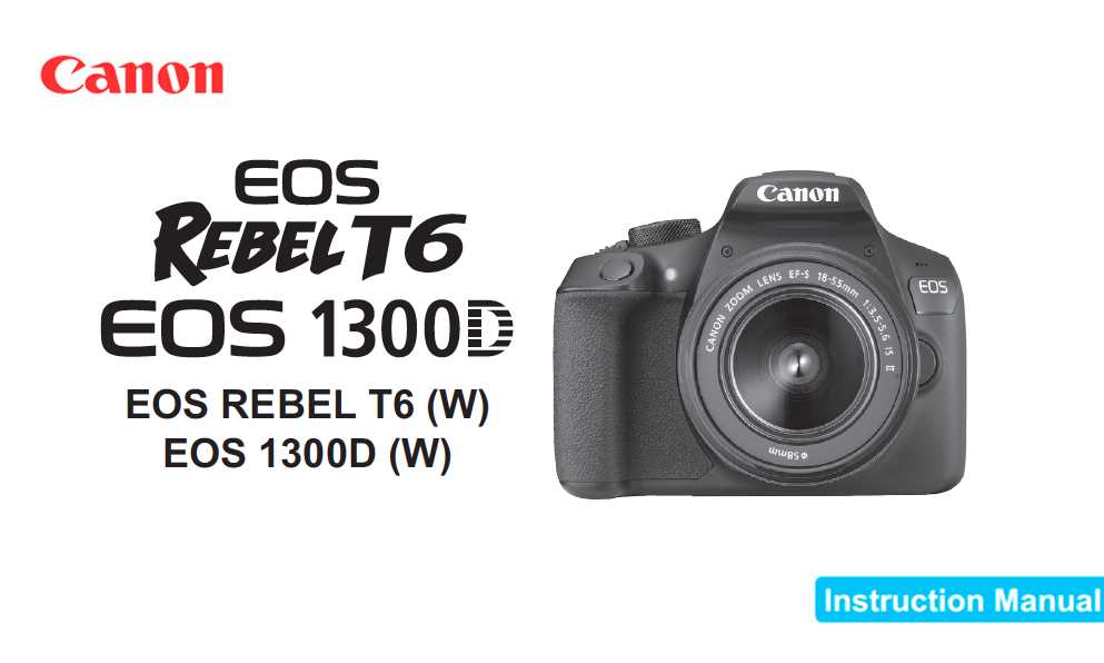 canon 1300d instruction manual