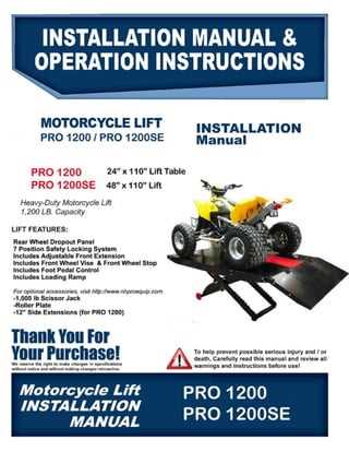 top lift pro instruction manual