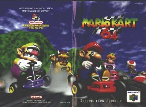 mario kart 64 instruction manual