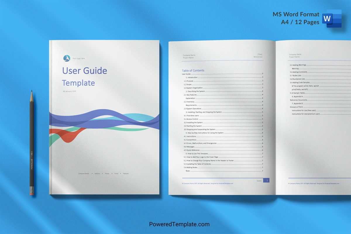 microsoft word instruction manual template